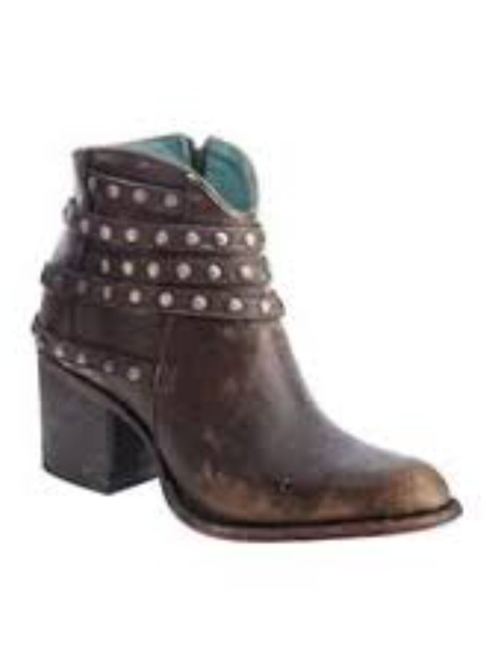 Corral Rustic Studded Ankle Boots